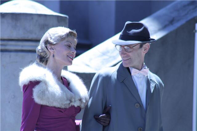 Natela as Lydia Mokras in I, Spry Actor Natela Dzuliashvili as Lydia Mokras in the film I, Spry.